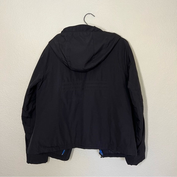 Women's Adidas Zip Up Jacket Black Climawarm With Detachable Sweatshirt Size L - Picture 3 of 15